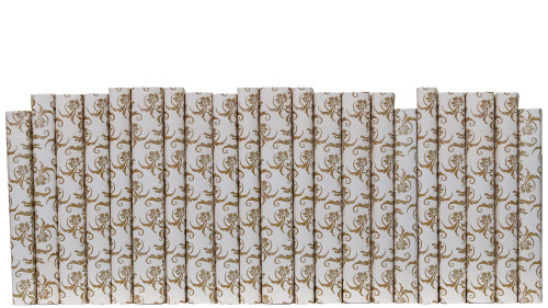 Golden Vine Damask Wrapped: Color By The Foot