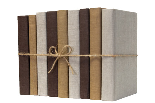 Chocolate Linen Wrapped Book Bundle