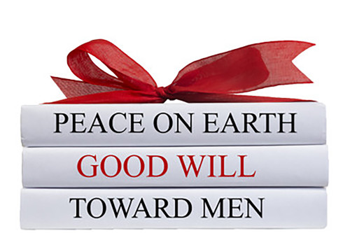 Peace On Earth Holiday Book Set, S/3 Peace On Earth Holiday Book Set, S/3