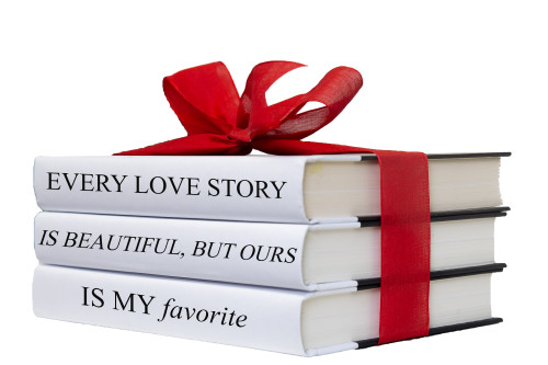 Love Story Quote Book Stack, S/3