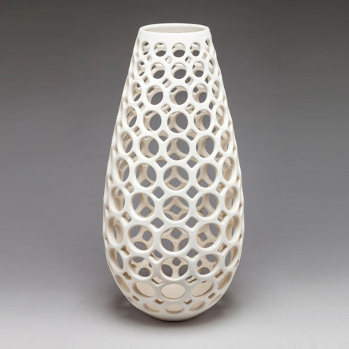 Elongated Teardrop Lace Vessel