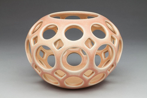 Openwork Orb Vessel - Blush