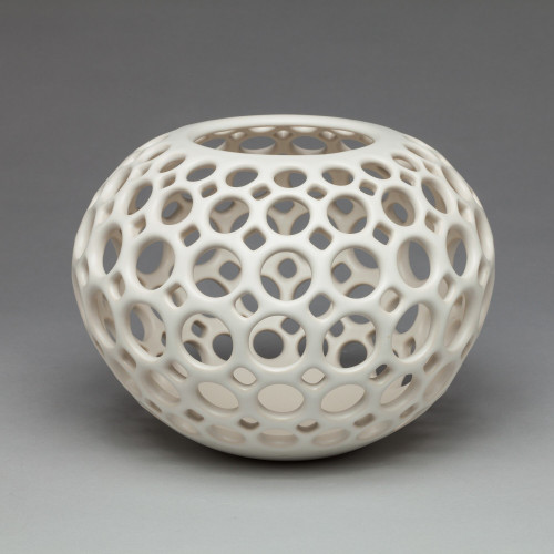 Lace Orb Vessel Small - White