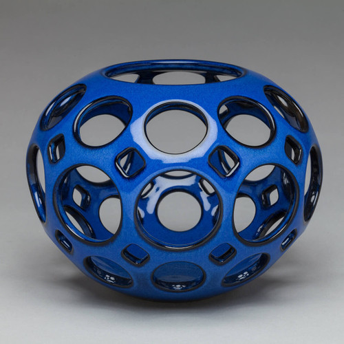 Openwork Orb Vessel small - Midnight Blue