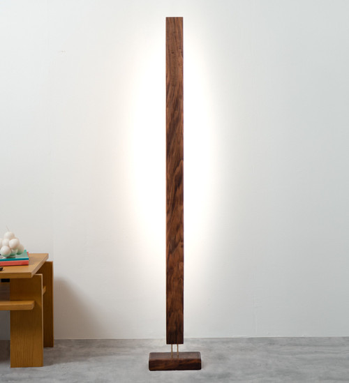 Hardwood LED Color Floor Lamp