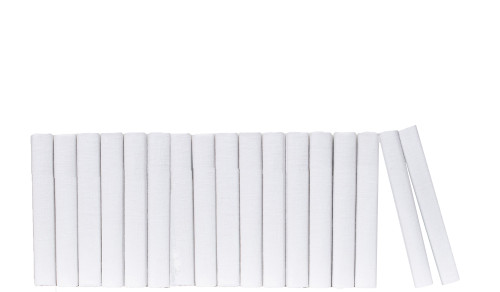 Snowfall Linen Wrapped Books By The Foot