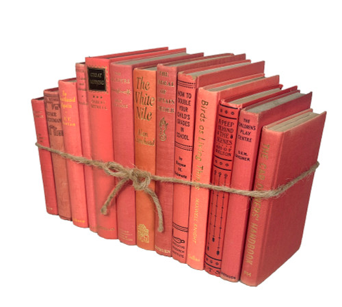 Vintage Coral Book Bundle