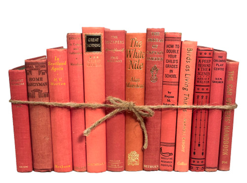 Vintage Coral Book Bundle