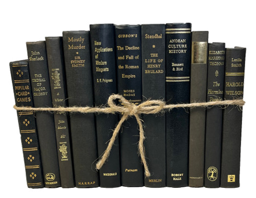 Vintage Onyx & Gold Book Bundle