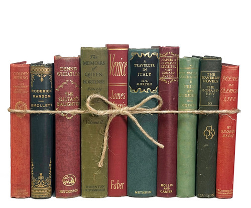 Vintage Autumn Pine Book Bundle