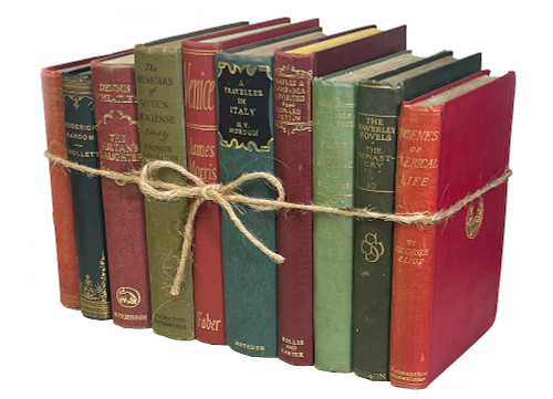 Vintage Autumn Pine Book Bundle