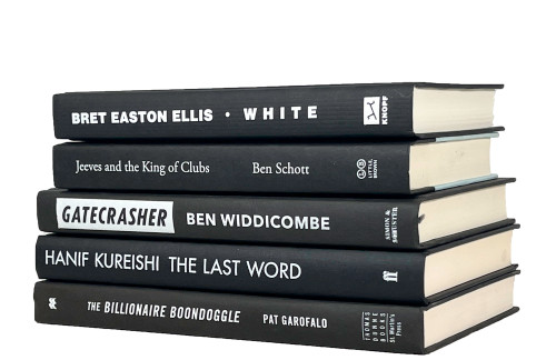 Onyx & Silver Book Stack