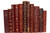 Vintage Ruby Leather Book Bundle