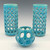Cylindrical Lace Vase - Turquoise