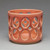 Cylindrical Oval Openwork Bowl - Rhubarb