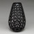 Elongated Teardrop Lace Vessel - Black