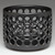 Small Cylindrical Lace Bowl - Black