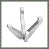 Die-Cast 4 Prong Oval Shape Center W-Peg Setting