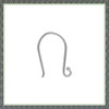 Earring Wire - Fish Hook Wire 027- Balled & Looped - Small (8.50mm X 15.00 mm)