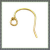 Earring Wire - Fish Hook Wire 027- Balled & Looped - Large (14.00mm X 20.00 mm)