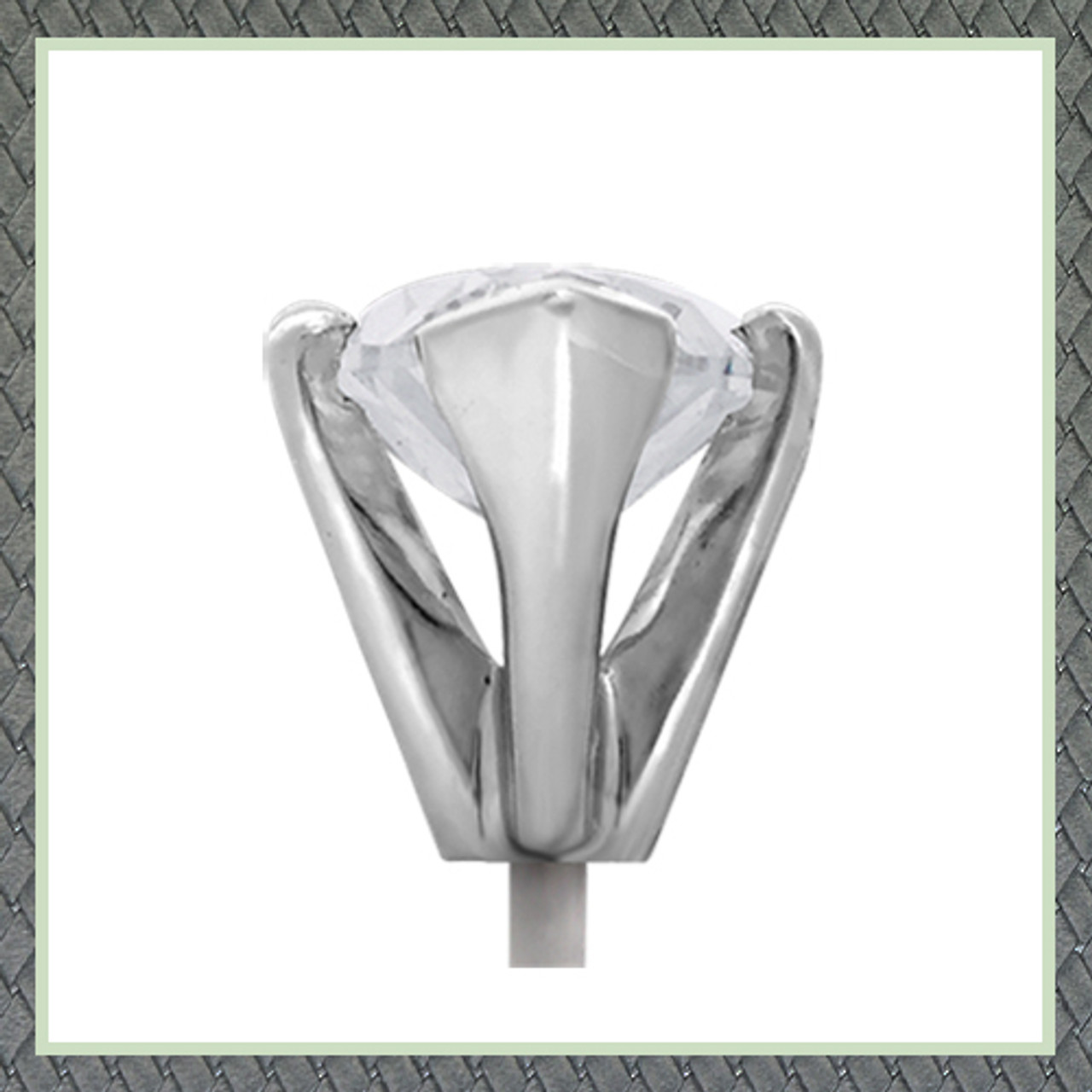 Die-Cast 4 Prong Oval Shape Center W-Peg Setting