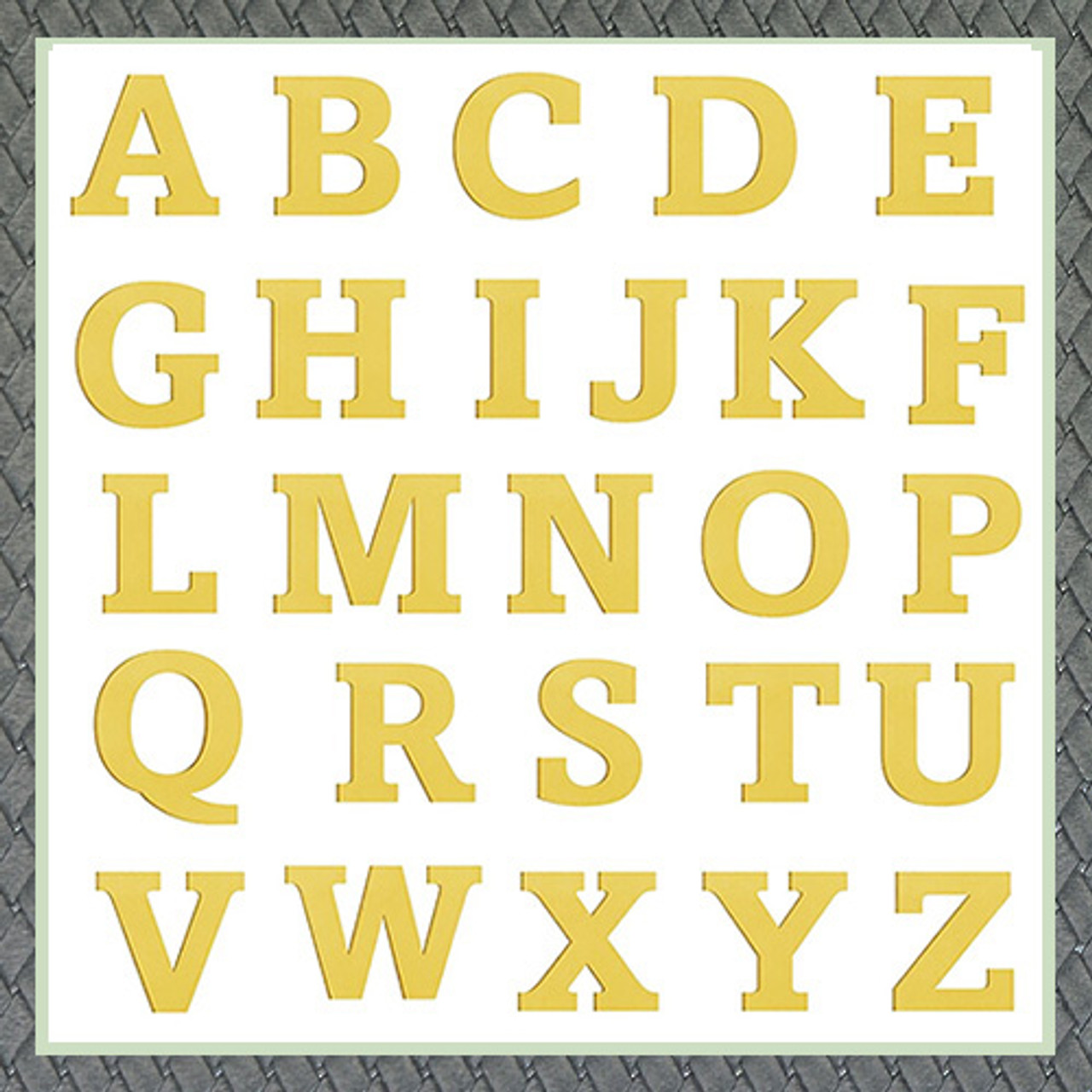 Large Plain Block Letters