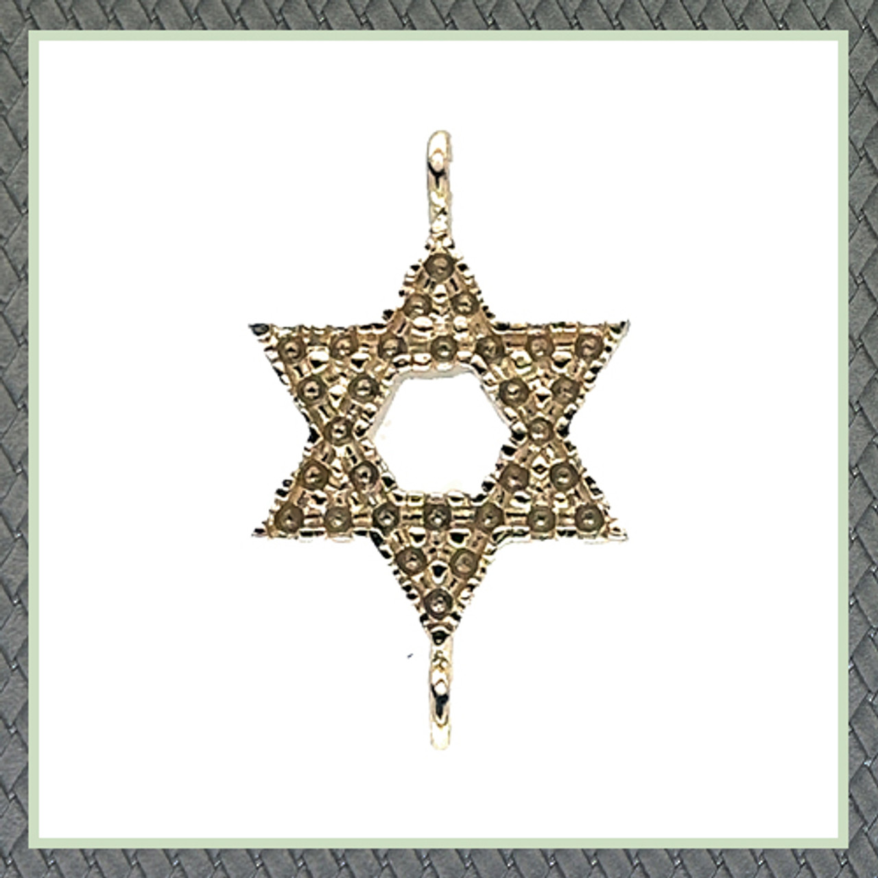 Small Star Of David (8.80 X 8.80 mm) Charm 27 p X 1.00 mm (0.005 Ct)