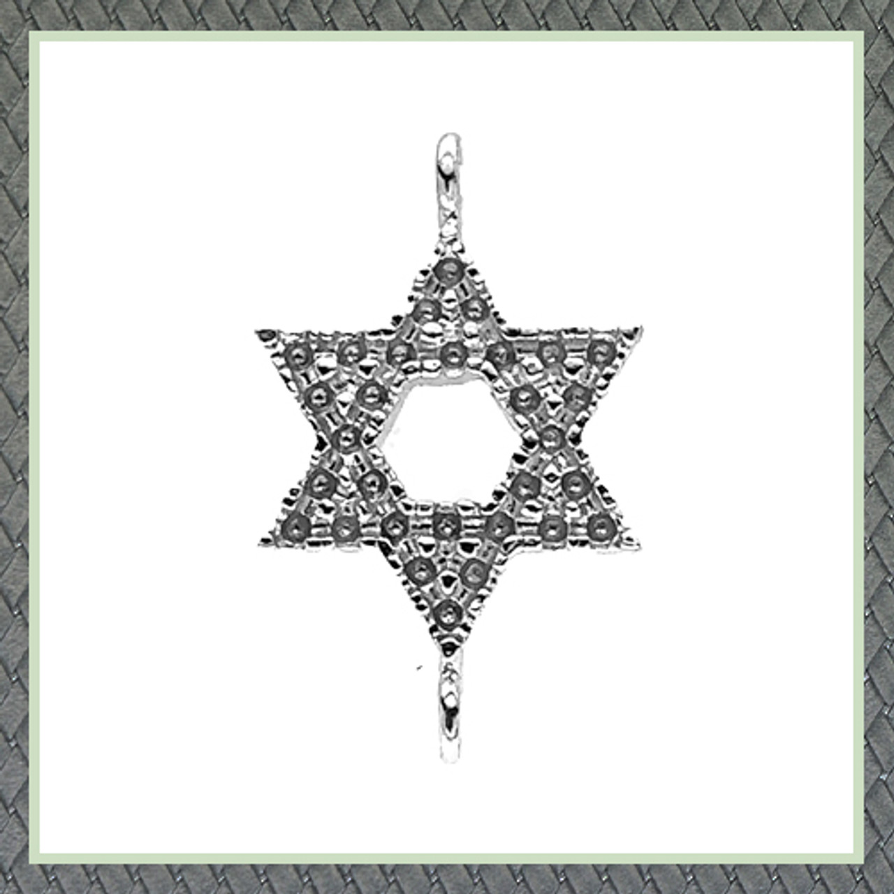 Small Star Of David (8.80 X 8.80 mm) Charm 27 p X 1.00 mm (0.005 Ct)