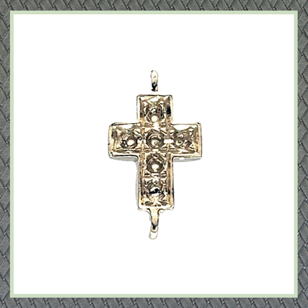 Medium Cross (5.25 X 9.60 mm) Charm 6 p X 1.00 mm (0.005 Ct)