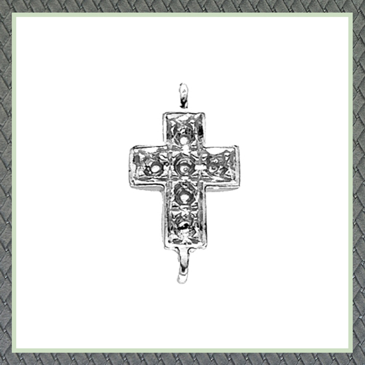 Small Cross (5.20 X 5.20 mm) Charm 5 p X 1.00 mm (0.005 Ct)