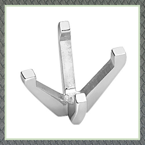 Die-Cast 4 Prong Oval Shape Center W-Peg Setting