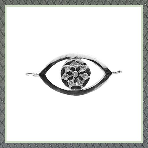 Evil Eye (7.20 X 16.00 mm) Charm 8 p X 1.00 mm (0.005 Ct)