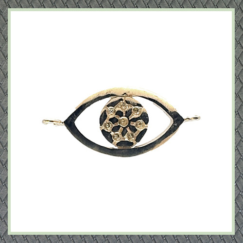 Evil Eye (7.20 X 16.00 mm) Charm 8 p X 1.00 mm (0.005 Ct)