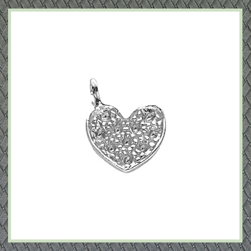 Small Heart Charm 10 p X 1.00 mm (0.005 Ct)