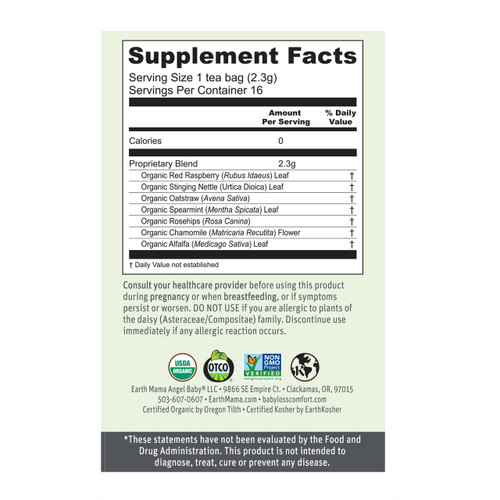 Earth Mama Organics Third Trimester Tea Organic Start