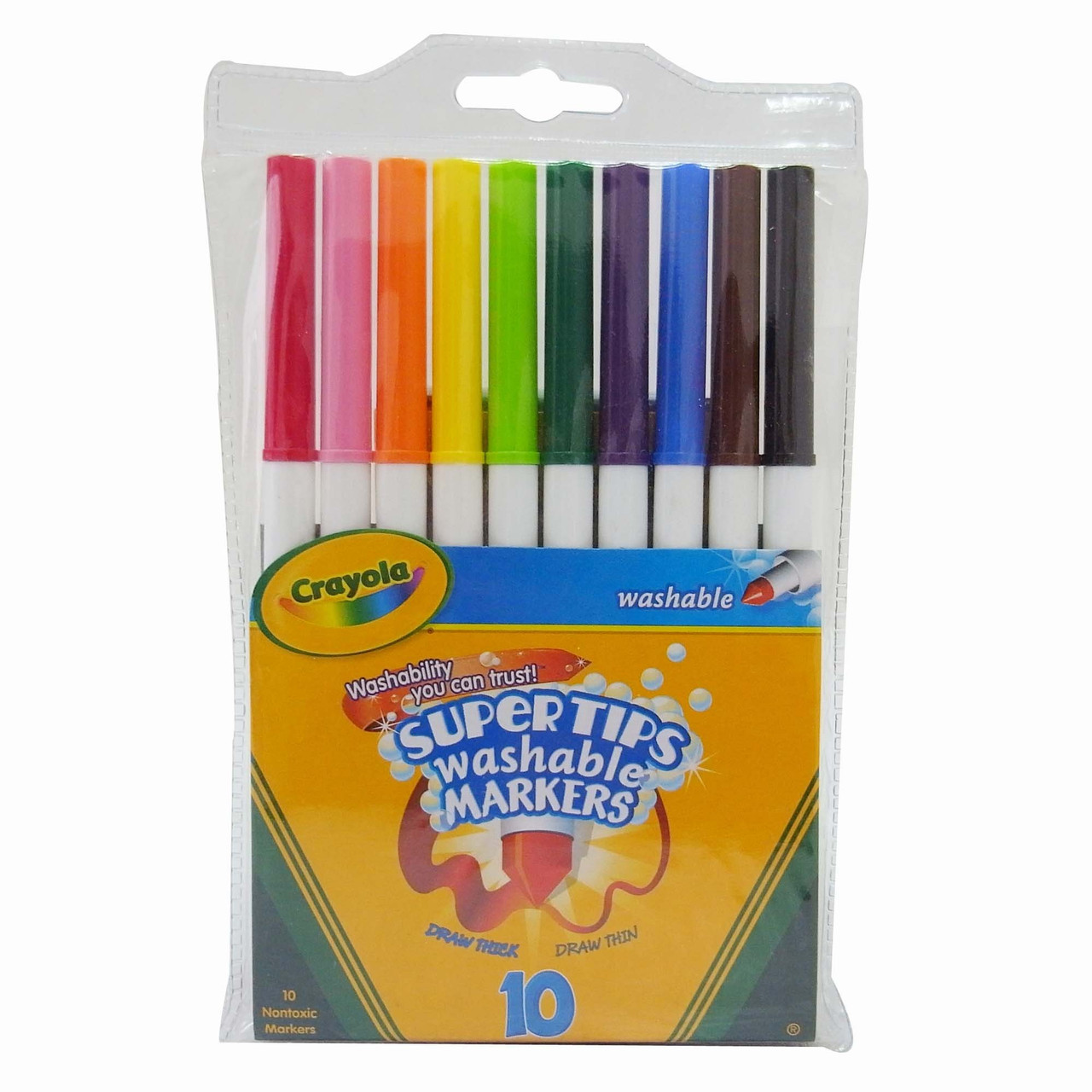 Crayola Supertips 10-color Washable Markers - Assorted