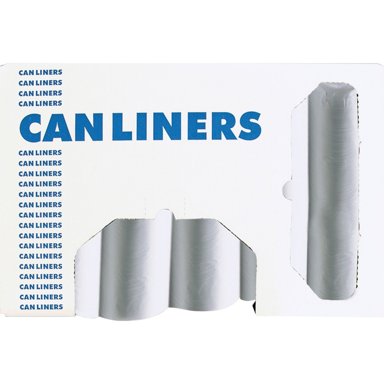 AccuFit Low Density Can Liners, 44 gal, 0.9 mil, 37 x 50, Clear, 100/Carton