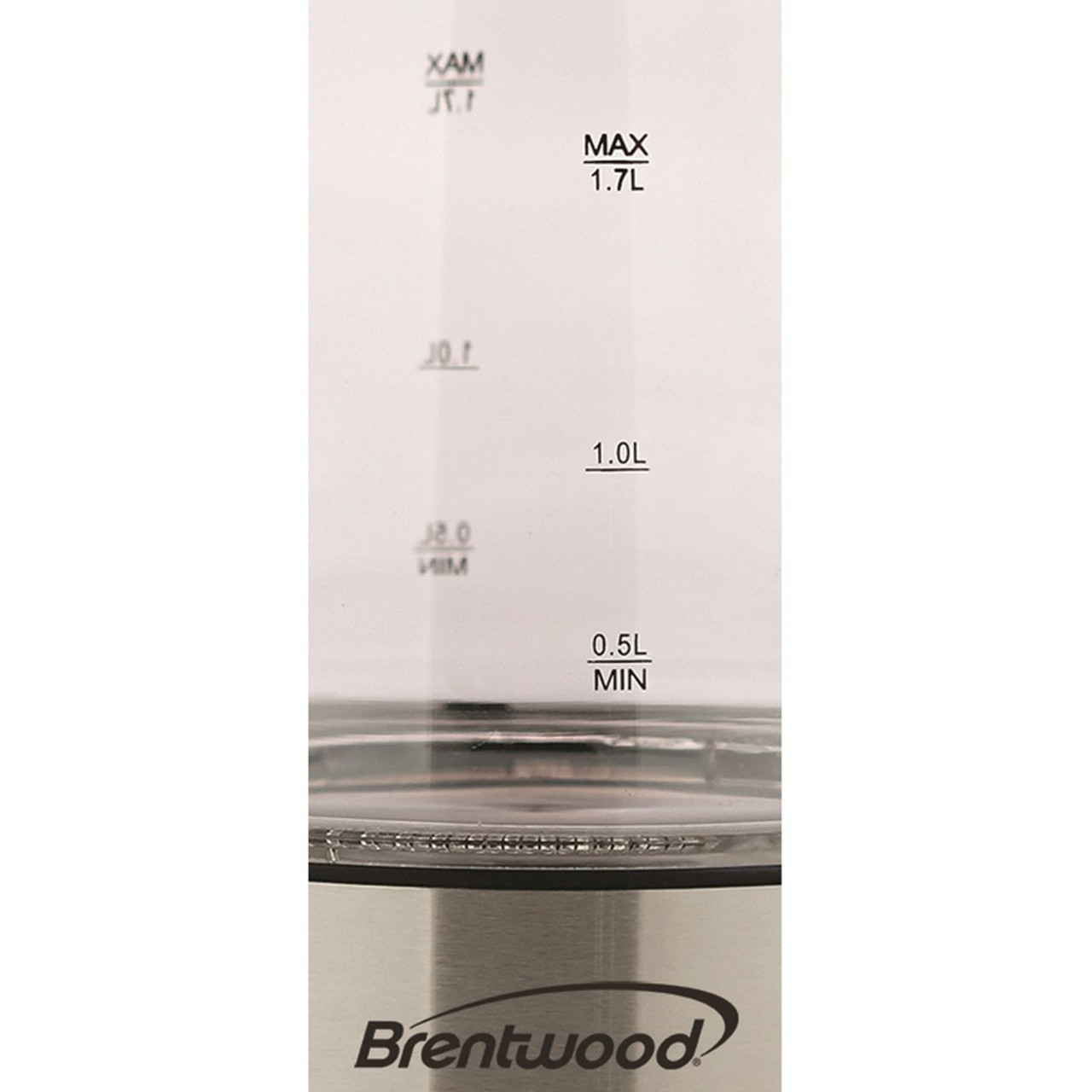 Brentwood Electric Glass Kettle KT-1900BK 1.7L Cordless Black