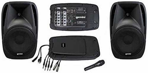 gemini ES-210MXBLU Portable PA System Beach Audio