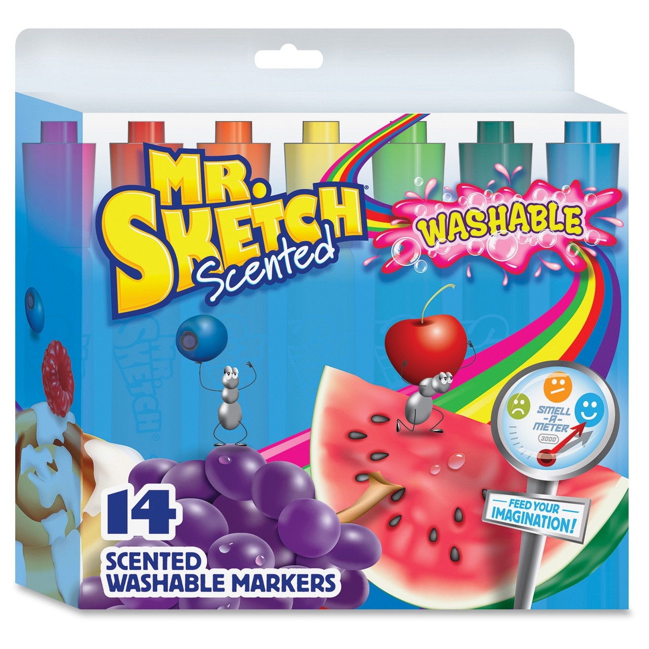 12 Scented Washable Markers Non Toxic Bright Assorted Colors Kids Coloring  Art