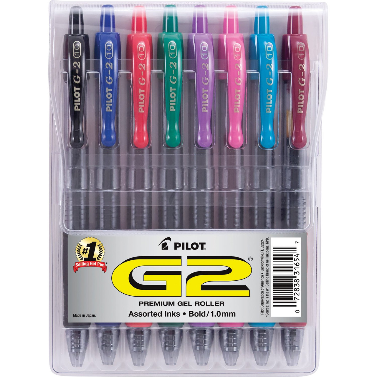 Pilot G2 10 Retractable Gel Ink Rollerball Pens, 1.0mm Bold Point, Doz –  Value Products Global