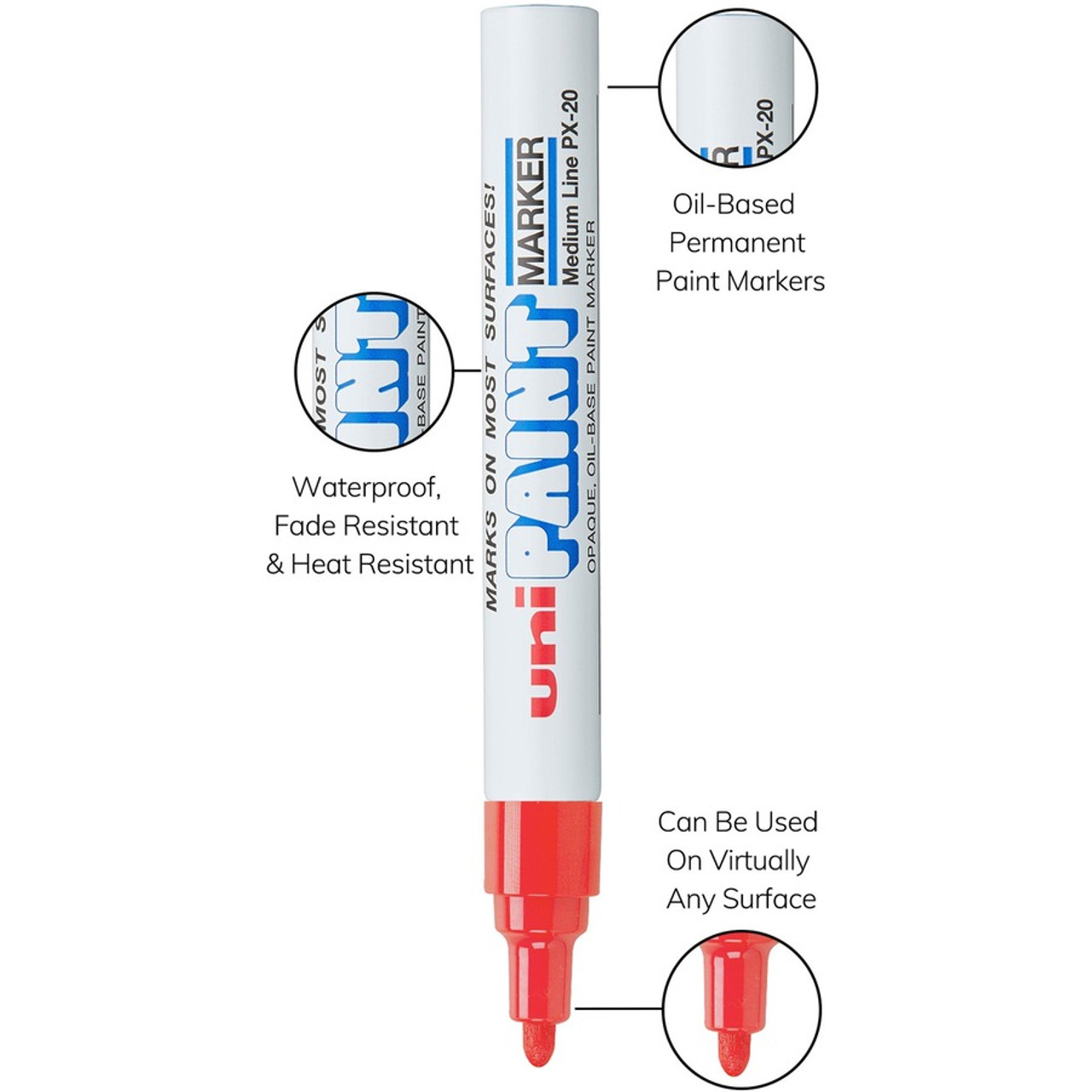 Uni-ball Uni-paint Oil Based Medium Marker - Medium