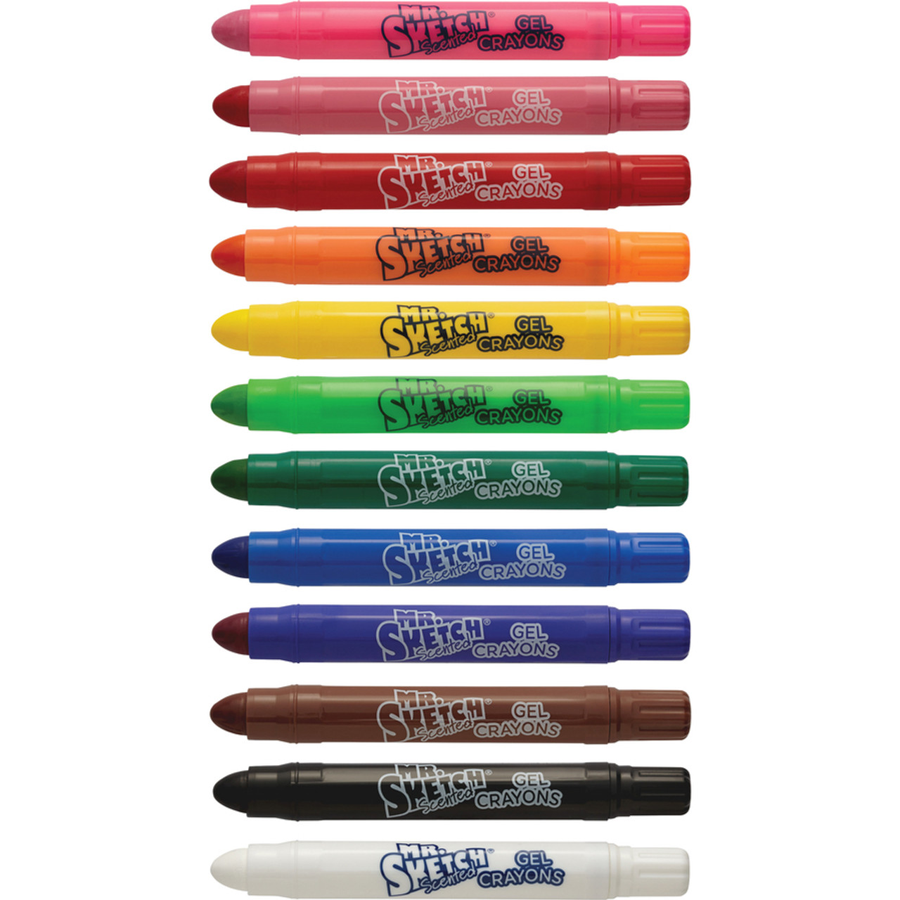 Mr Sketch Scented Gel Crayons, Assorted, 12/Pack