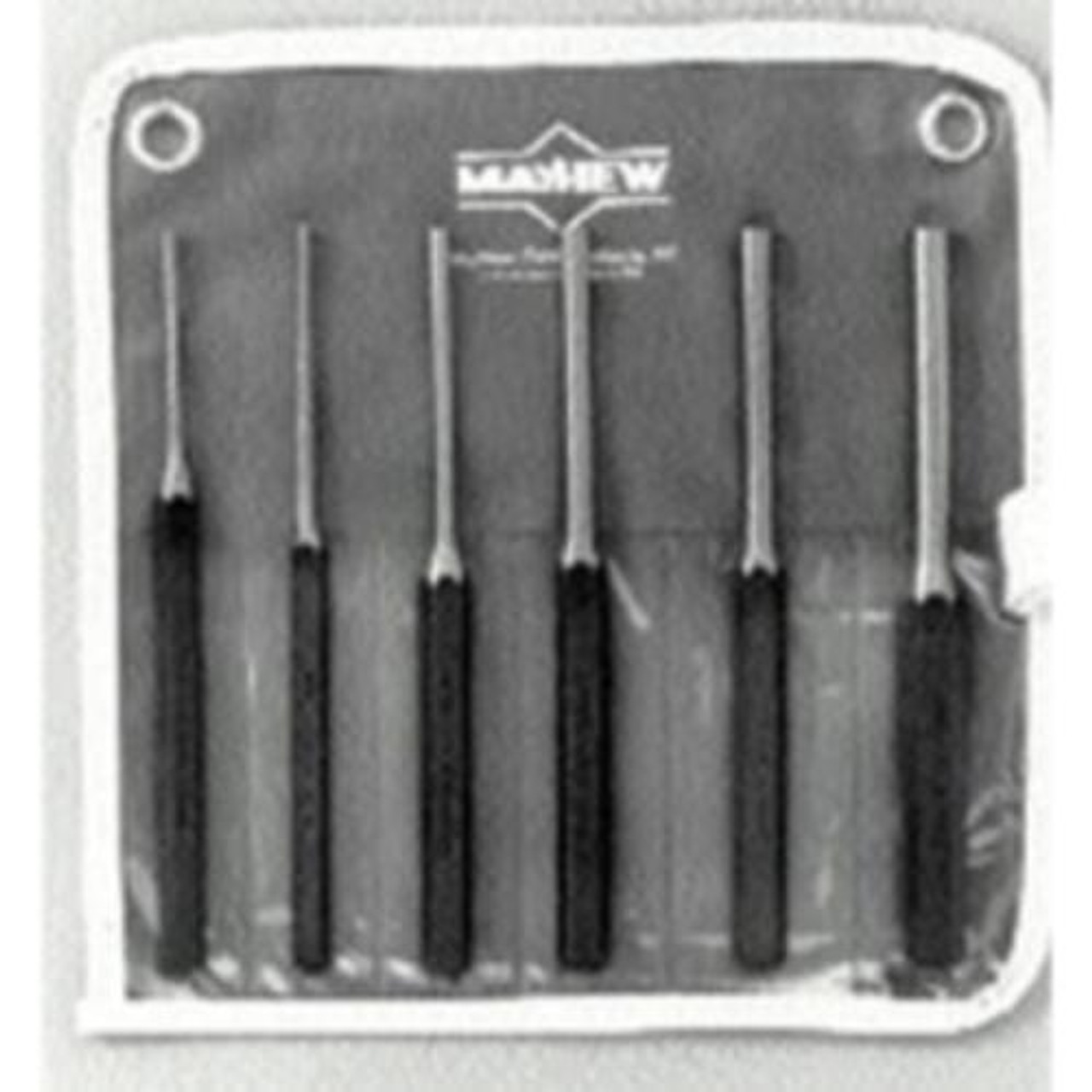 Mayhew 62080 Metric Pin Punch Kit, 6-Piece-MY62080