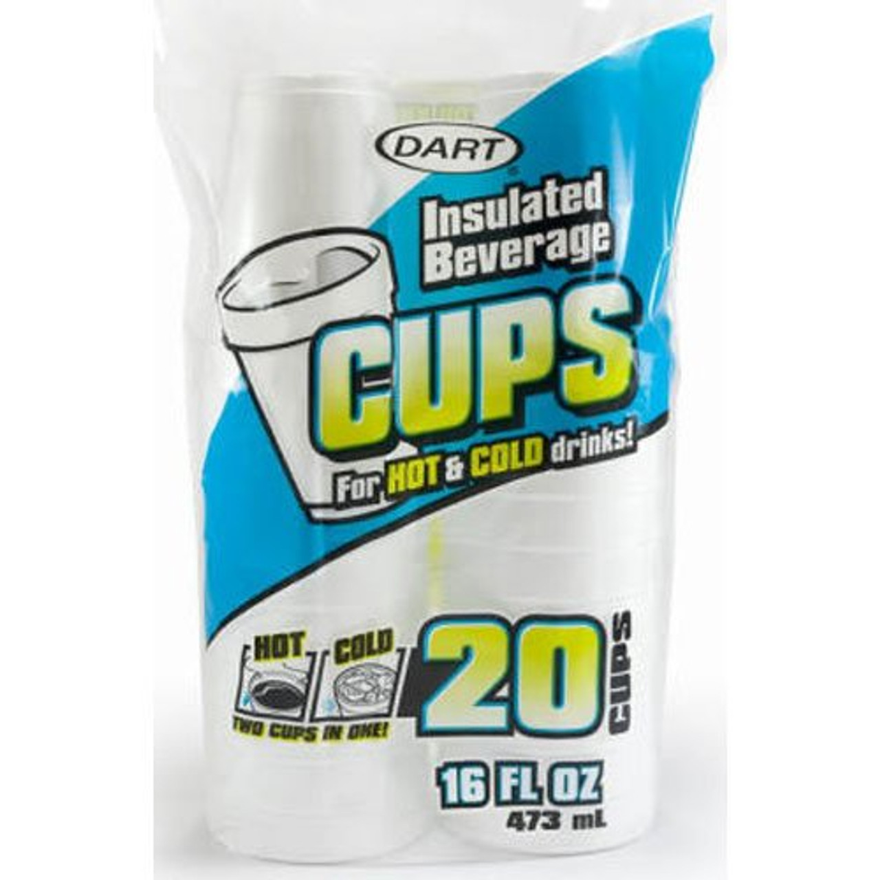 Dart 16 oz Insulated Foam Cups