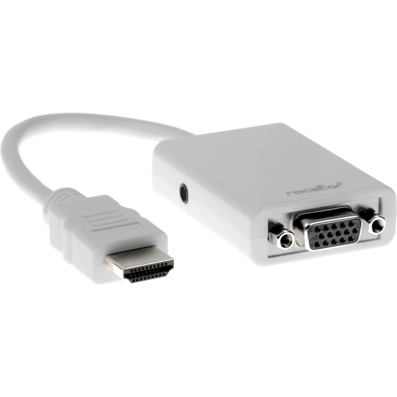 HDMI to VGA Adapter Converter M/F - White rocstor premium