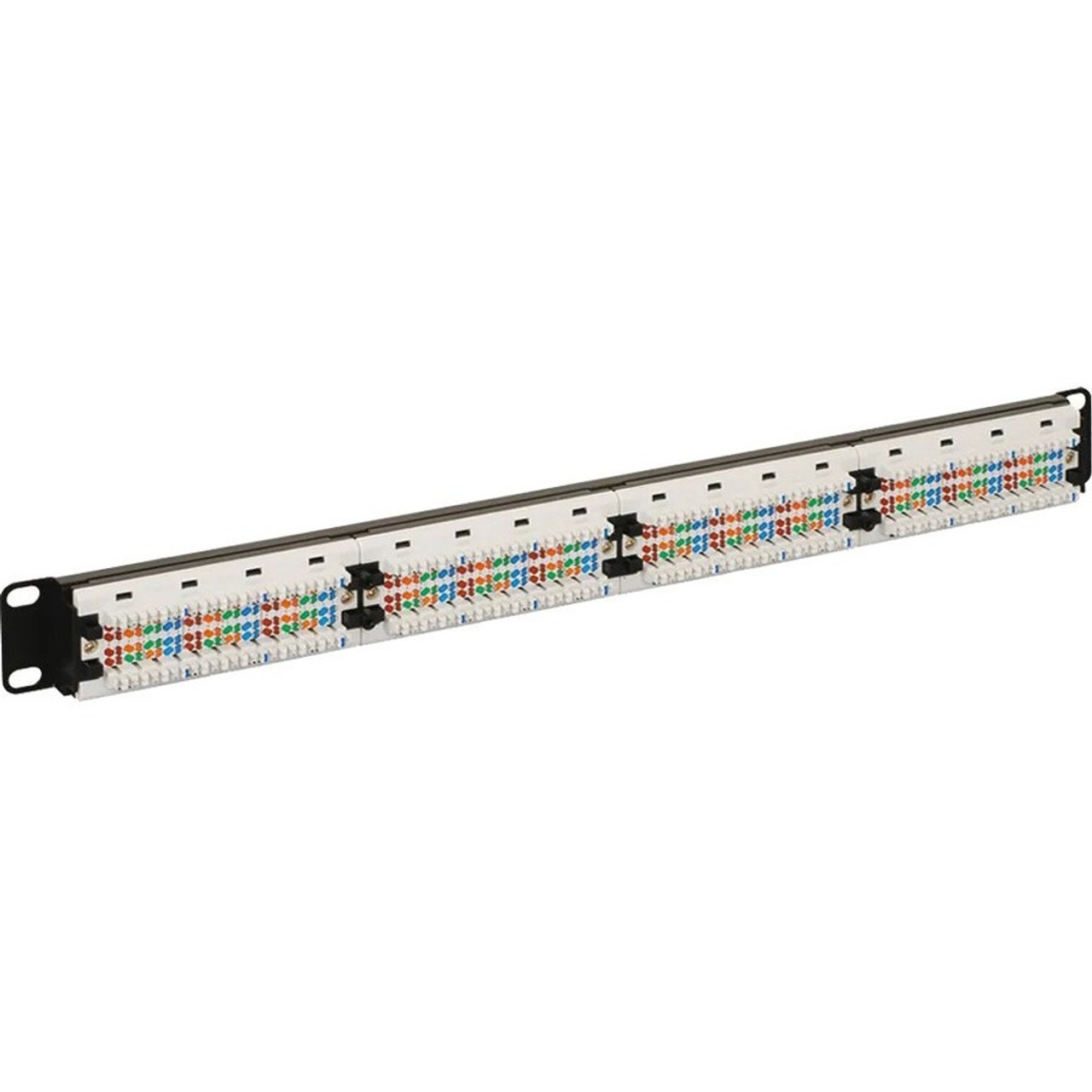 ICC CAT5e Patch Panel with 24 Ports and 1 RMS in 6-Pack | Beach Audio