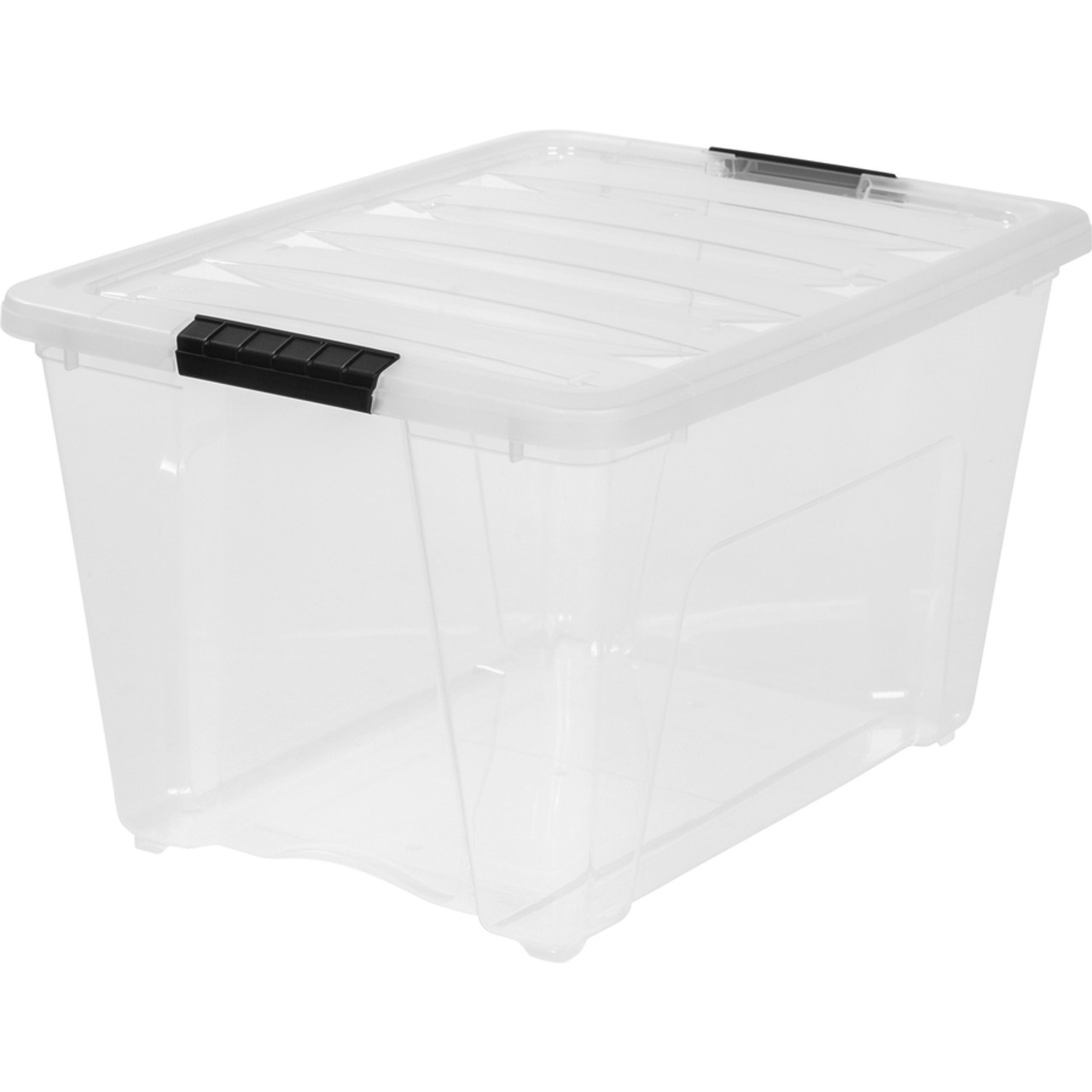 Transparent Plastic Boxes for Storage of Products Stock Image