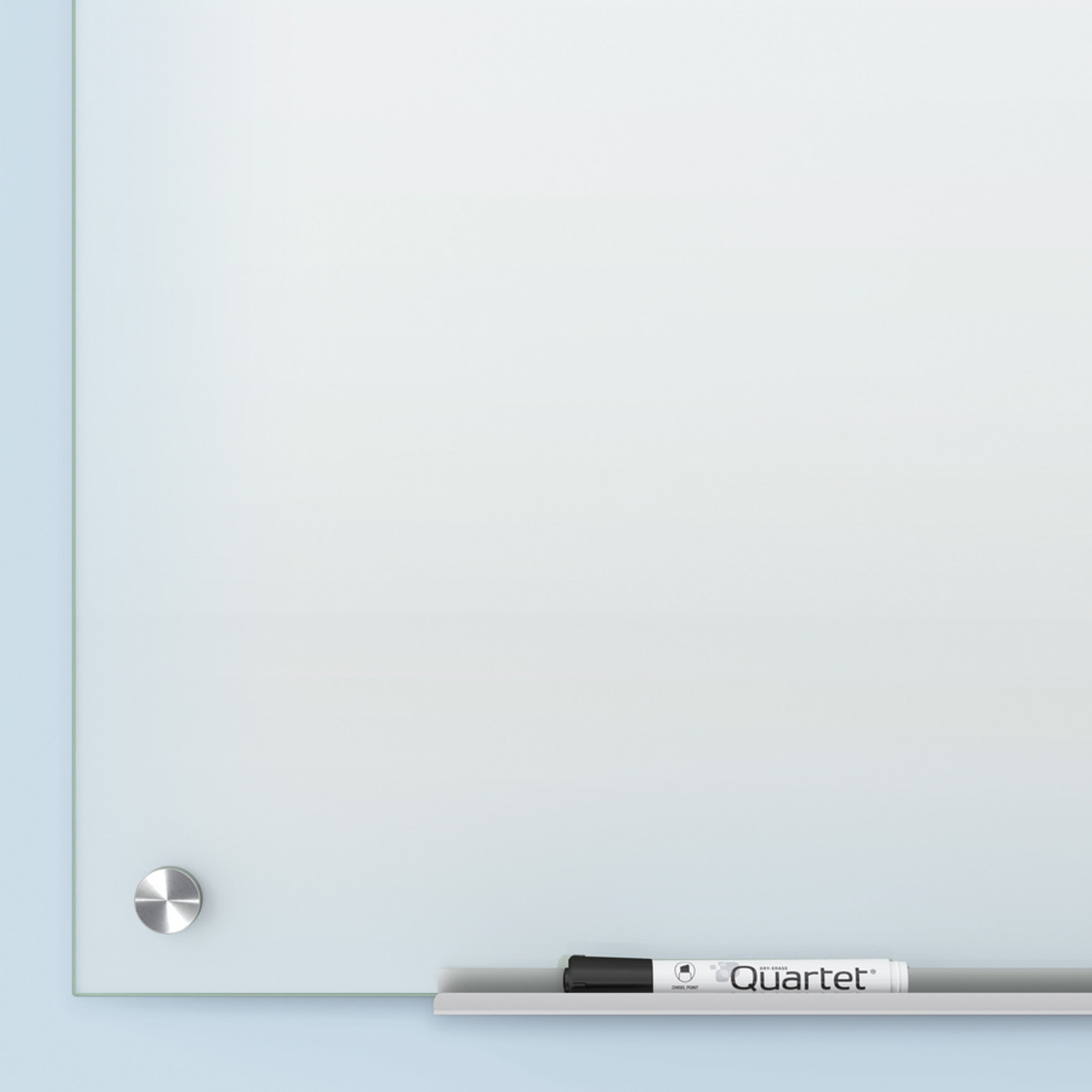 Quartet Infinity Magnetic Glass Marker Board 36 x 24 Black