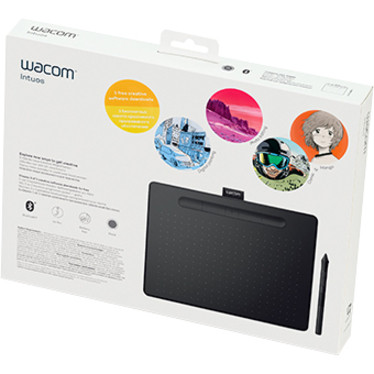 Wacom Intuos Wireless Graphics Drawing Tablet for Mac Beach Audio